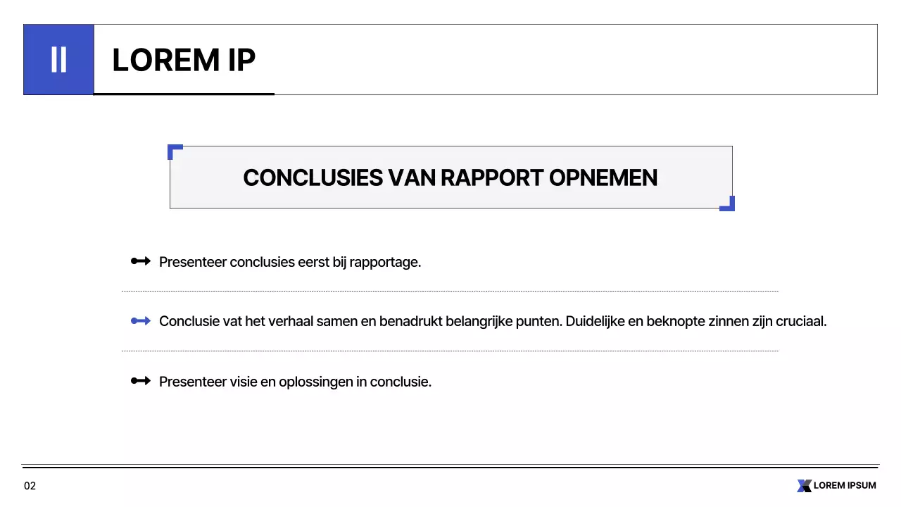 Eenvoudig blauw en wit rapport voor de publieke sector