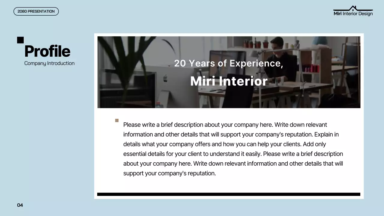 카키색과 하늘색의 모던한 인테리어 공사지명원 보고서