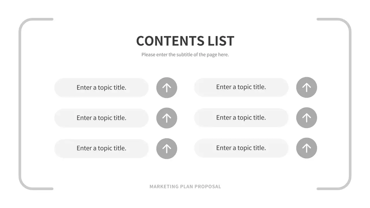 화이트 미니멀 마케팅 계획 문서 프레젠테이션