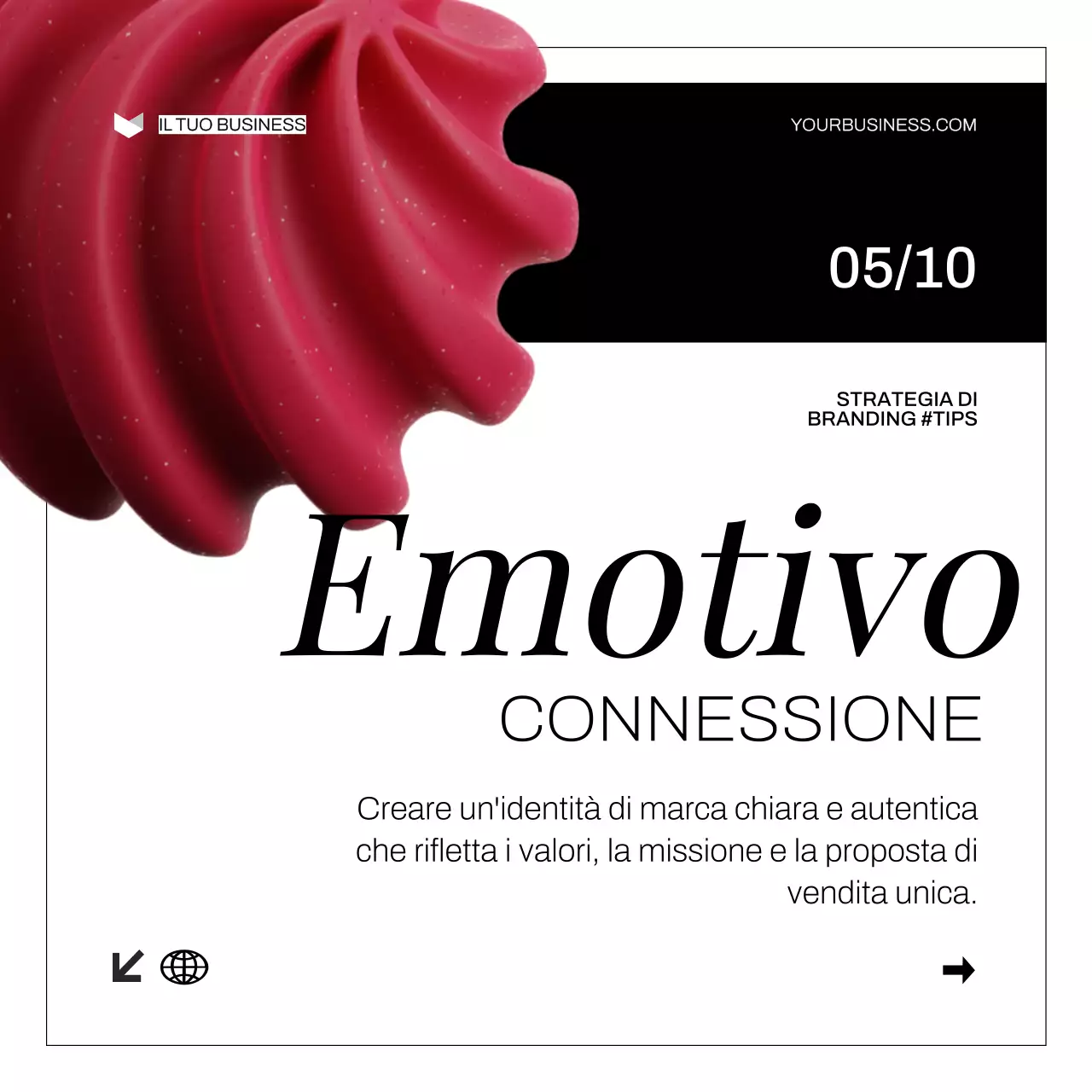 Bianco Nero Moderno Audace Strategia di costruzione del marchio Suggerimenti Carosello di Instagram