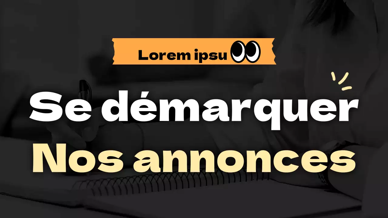 Une collection d'annonces scolaires orange simples