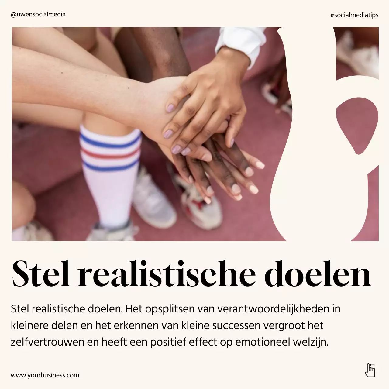 Beige Minimal Mental Wellness Goede Lifestyle Instagram Carrousel Post