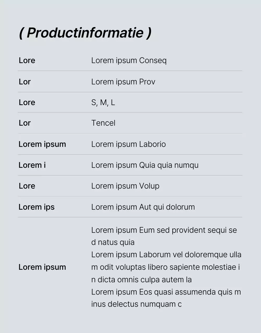 Promoot een trendy blauw-witte fashion mobiele detailpagina