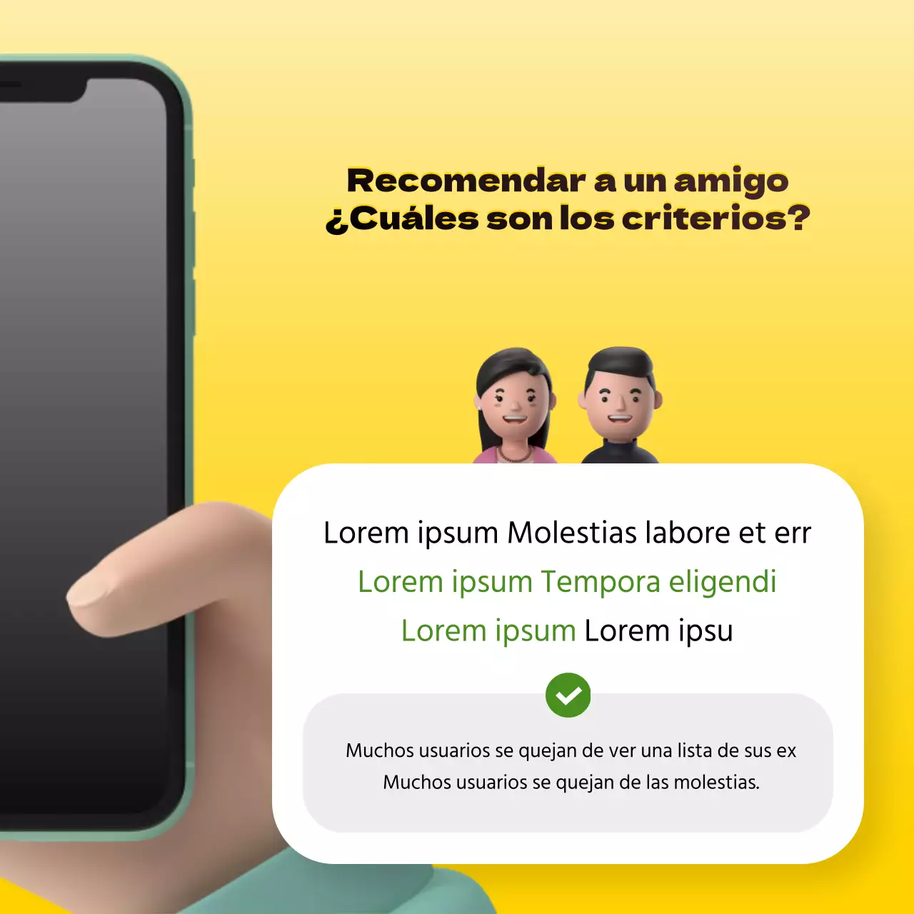 Promocionar un simple concesionario de telefonía móvil en amarillo