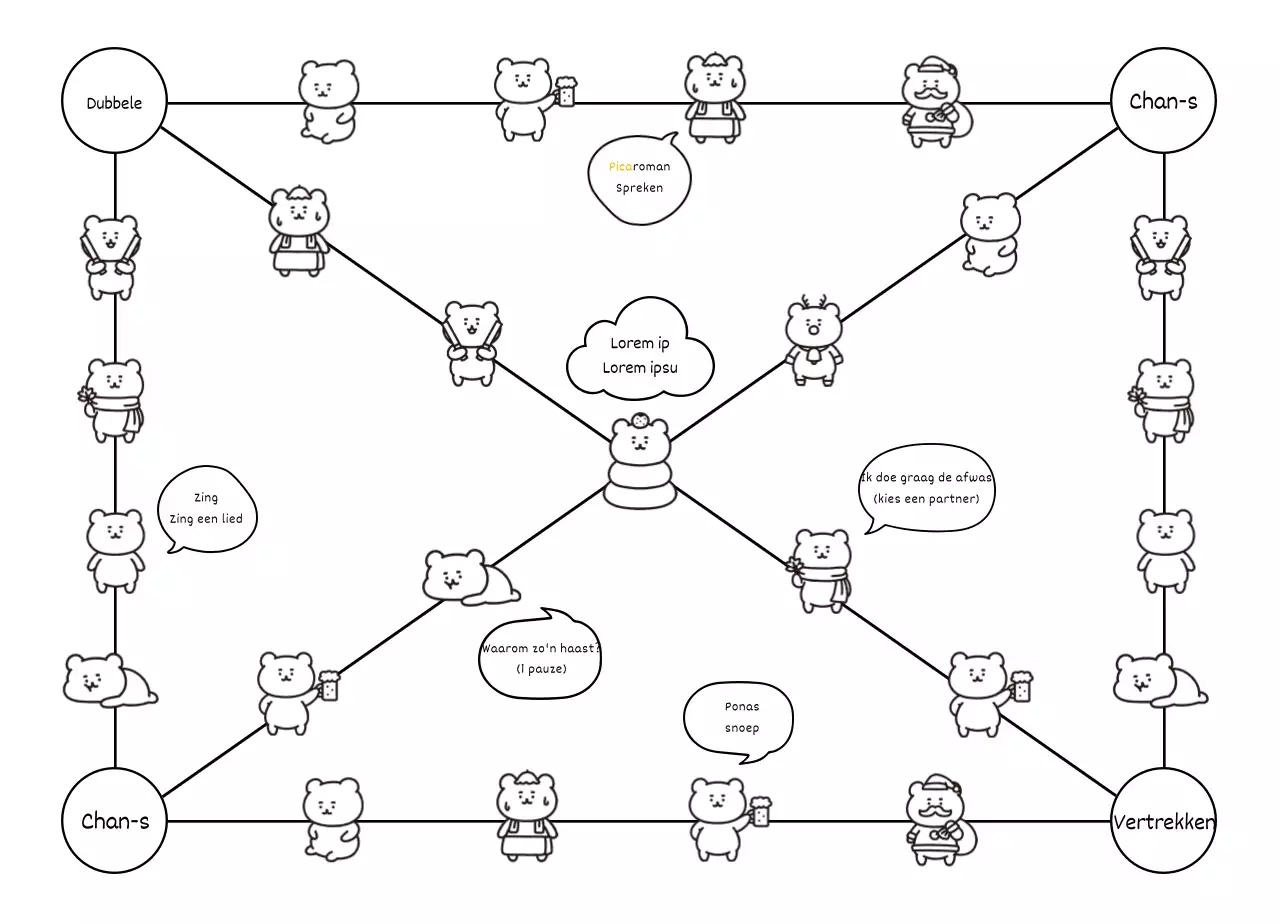 Schattig teddybeer box ontwerp