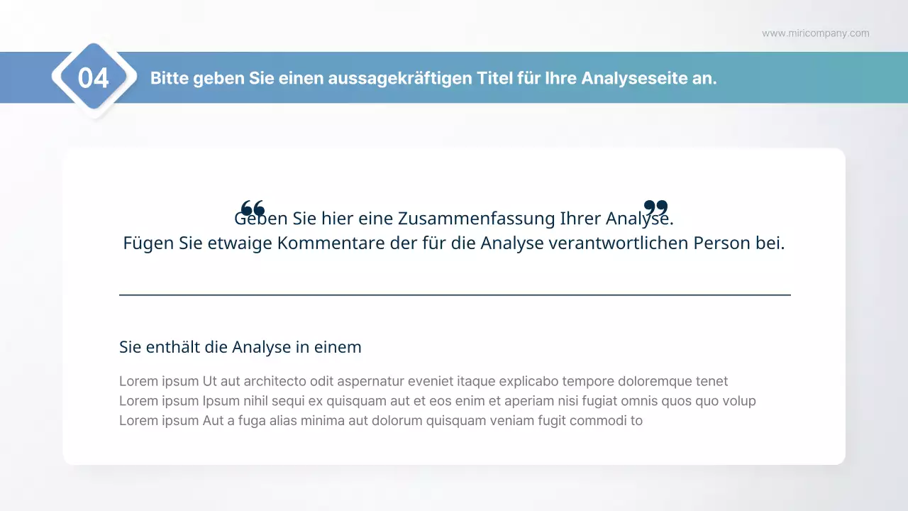 Ein einfacher Bericht für den öffentlichen Sektor in Hellblau und Minze