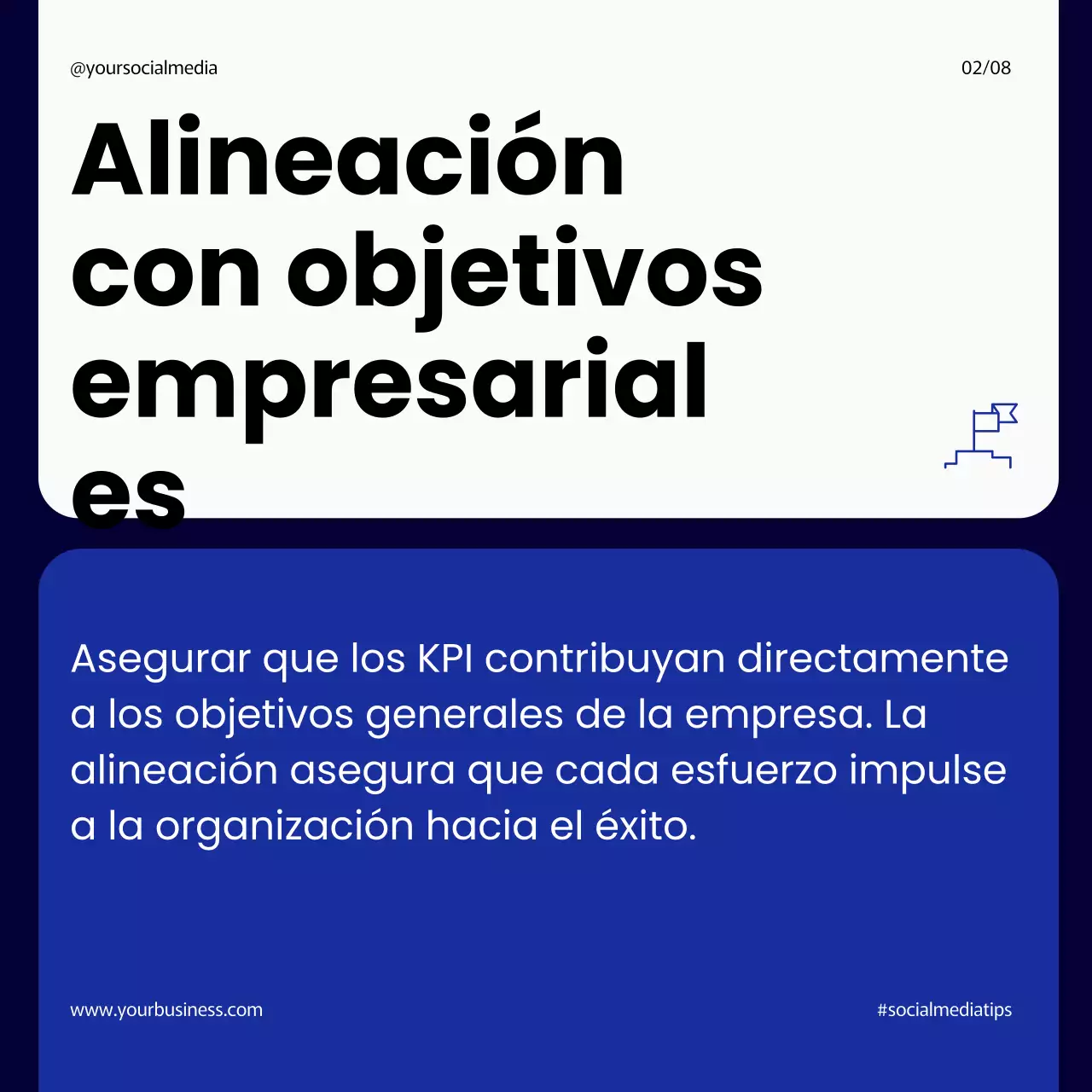 Navy Modern Pasos sencillos y audaces para implementar una gestión eficaz de los KPIs Instagram Carousel Post