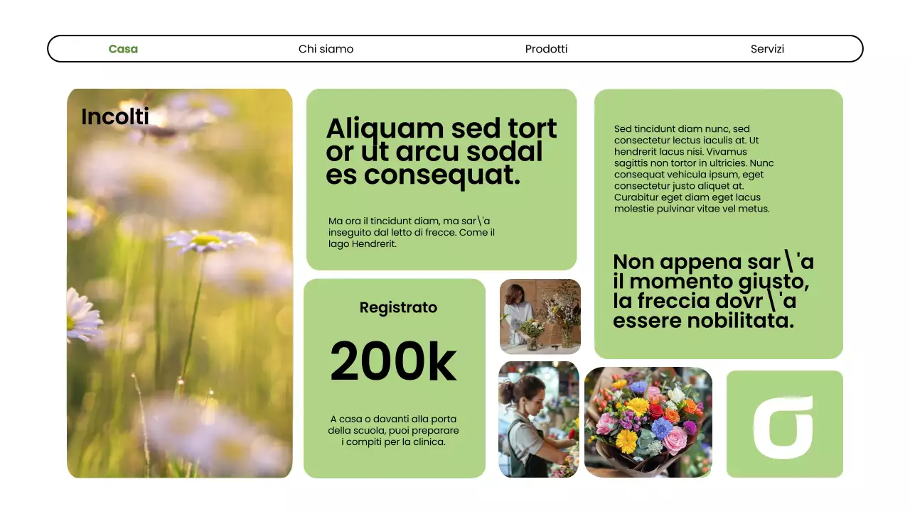 Introduzione dell'azienda Green Modern Flower Shop