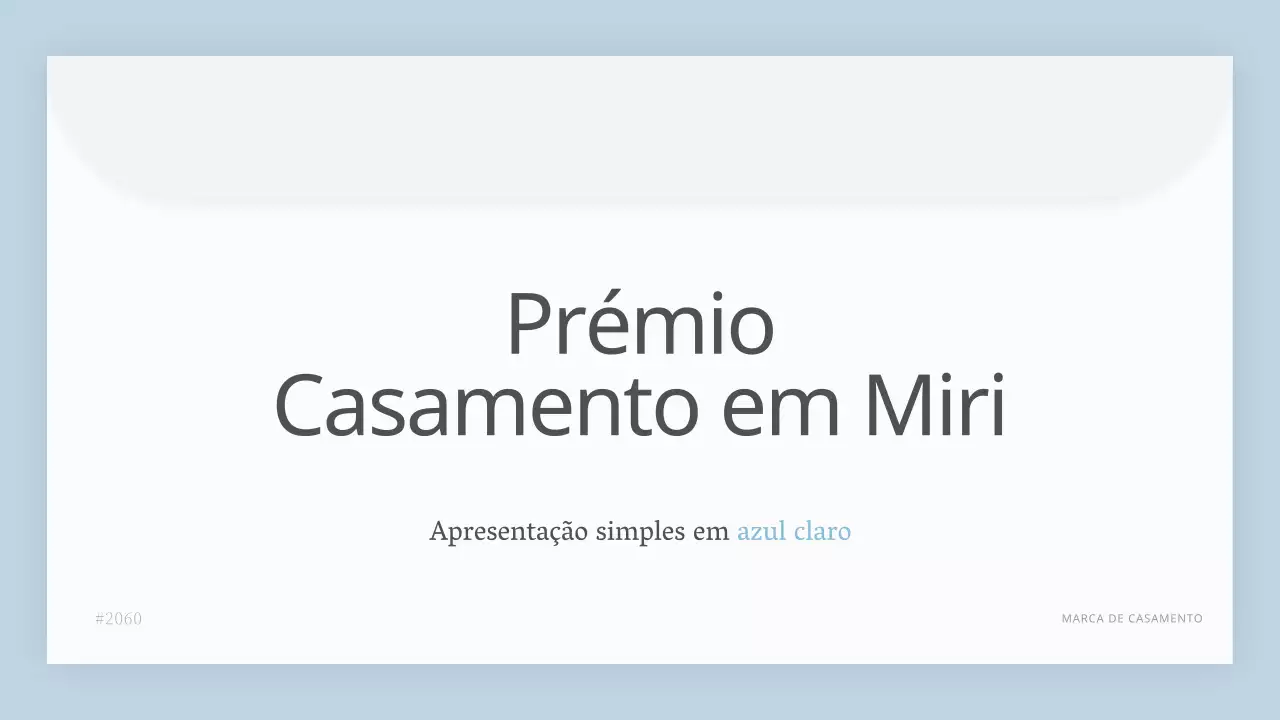 Uma simples cartilha de marketing para casamentos em azul claro
