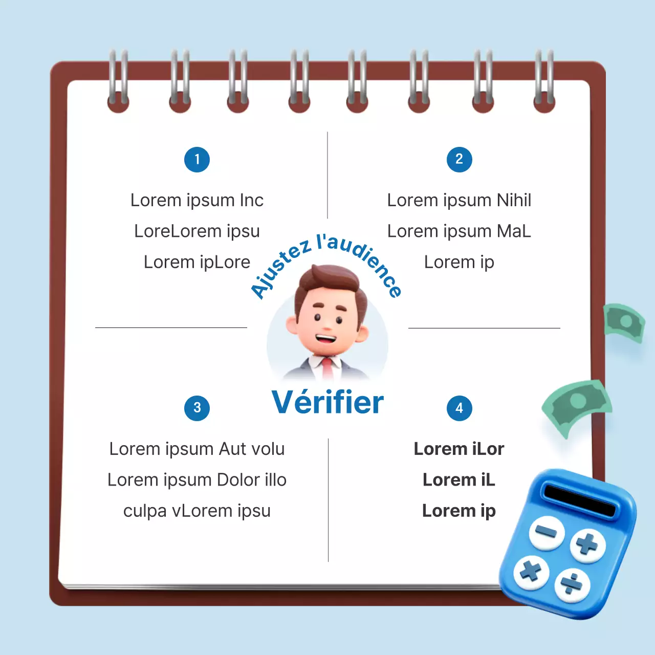 Guide de l'impôt sur les cloches en bleu clair et en marron
