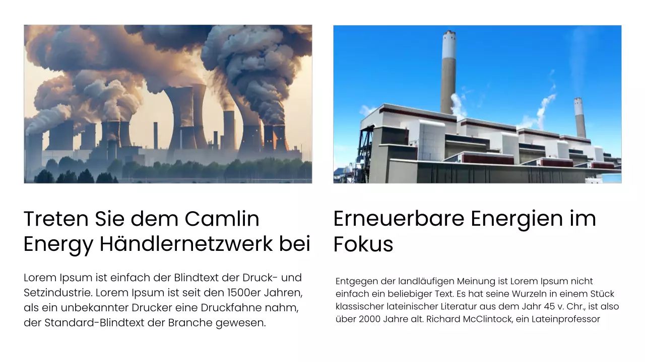 Schwarz und Weiß Modernes Business-Layout-Vorschlag