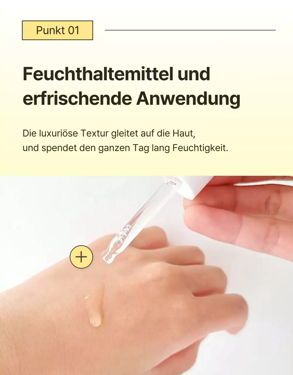 Werben Sie für eine einfache Hautpflege-Kosmetik-Checkpoint-Seite in Gelb und Orange