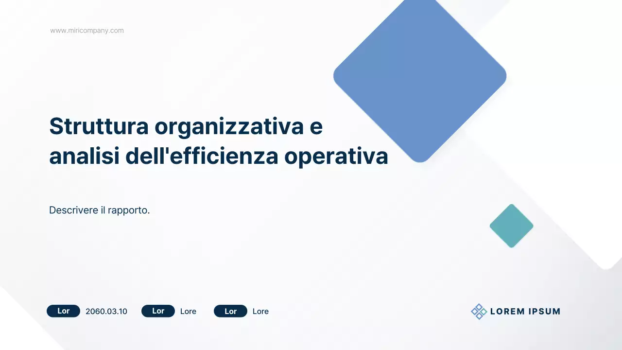 Un semplice rapporto per il settore pubblico in blu chiaro e menta