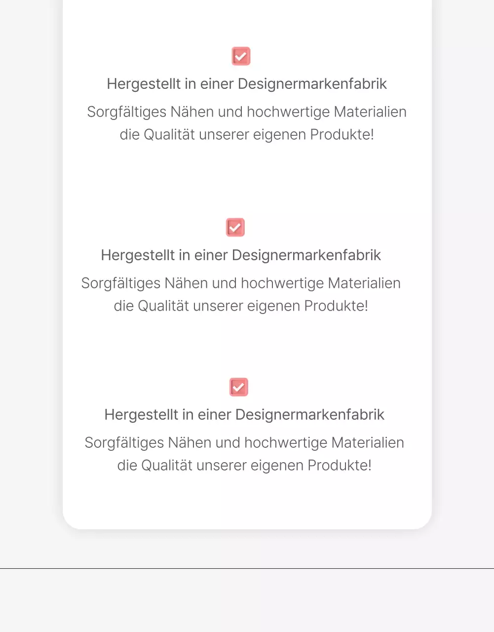 Eine Intro-Seite oder Anzeige für ein Mode-Einkaufszentrum mit einem einfachen Stil von weißen und grauen Emojis.