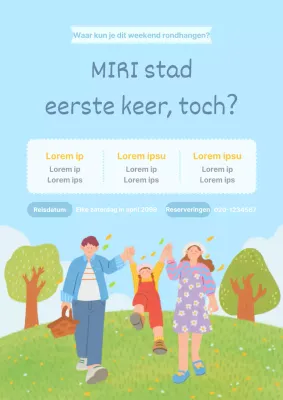 Het programma voor blauwe en groene dagtochten promoten