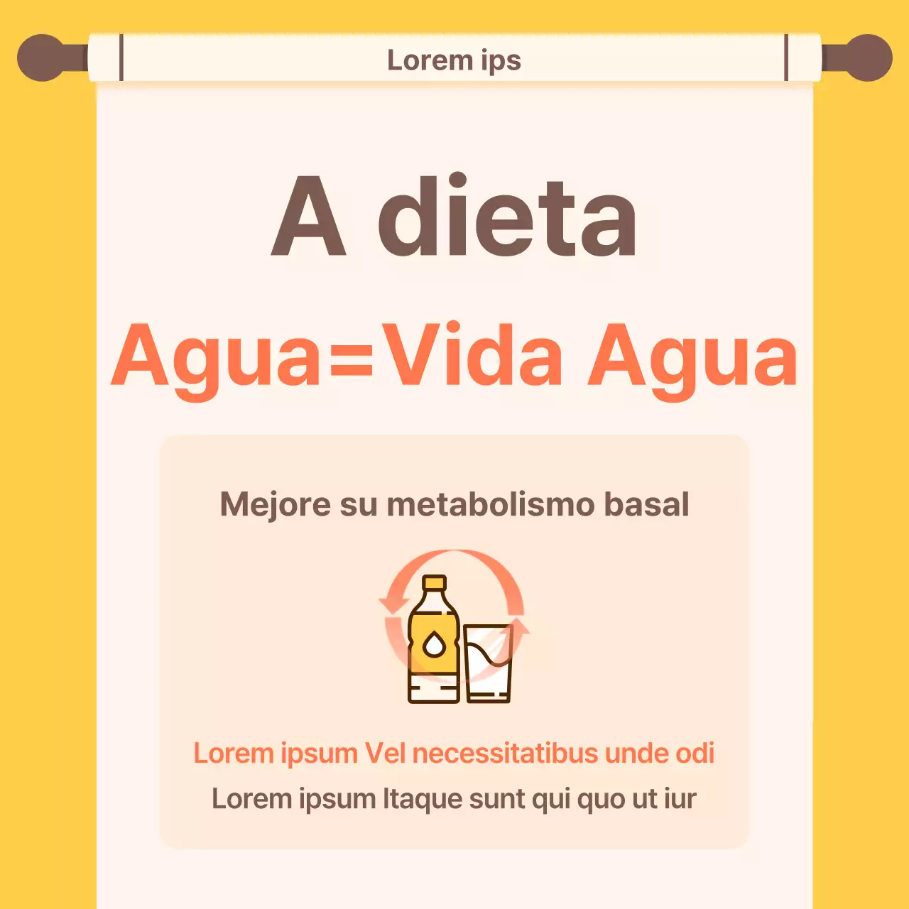 Kitschy naranja y amarillo dieta promoción clínica de medicina china