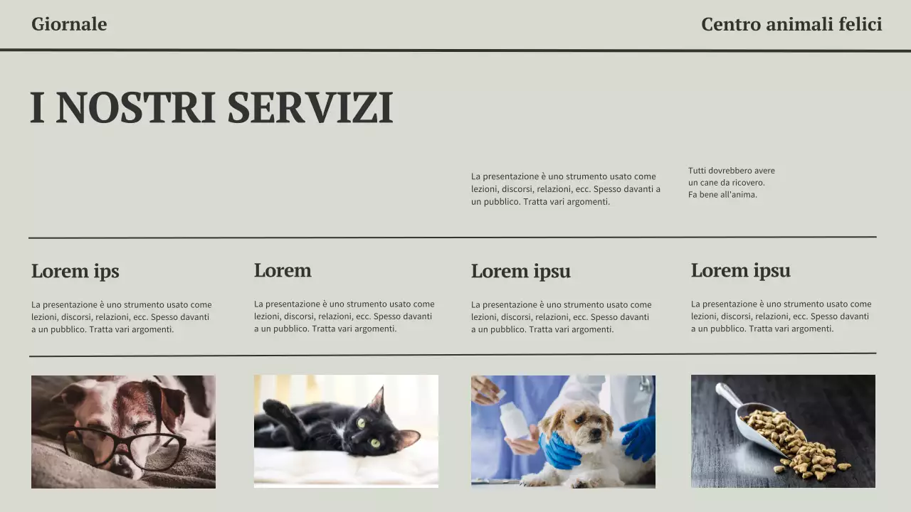 Grigio e nero Presentazione aziendale moderna e minimalista di un giornale