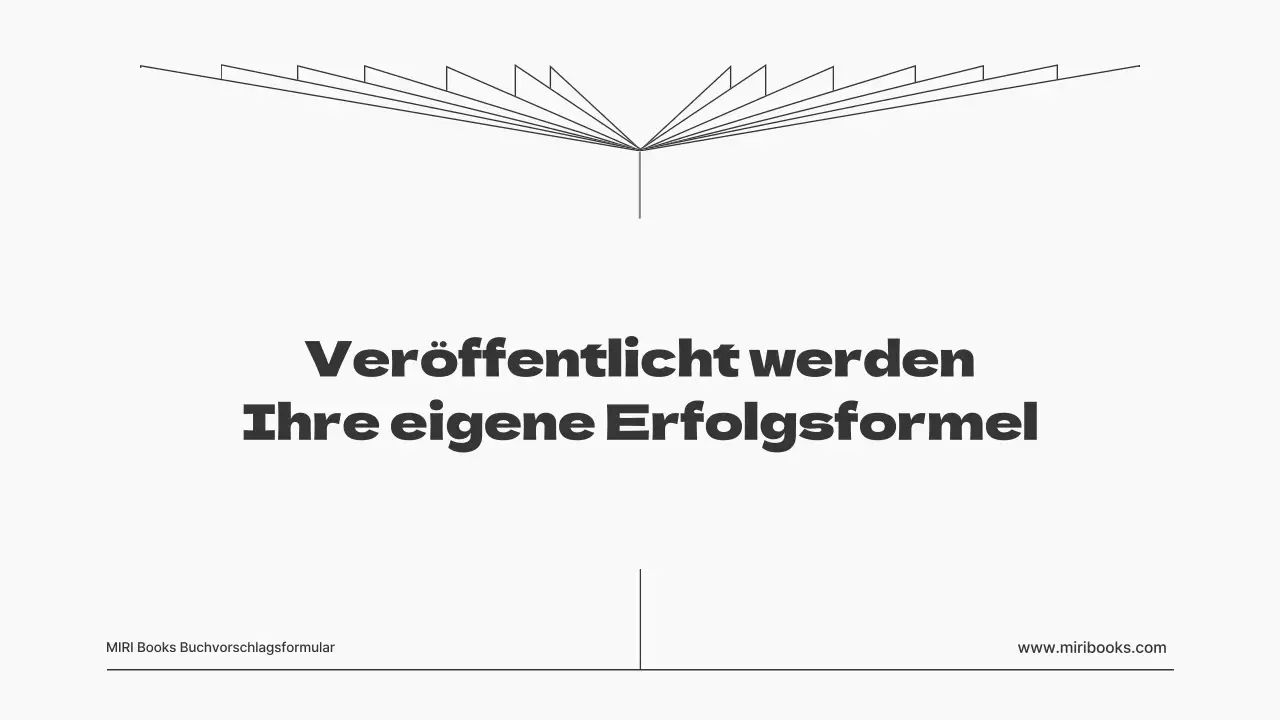 Ein einfacher schwarz-weißer Buchvorschlag