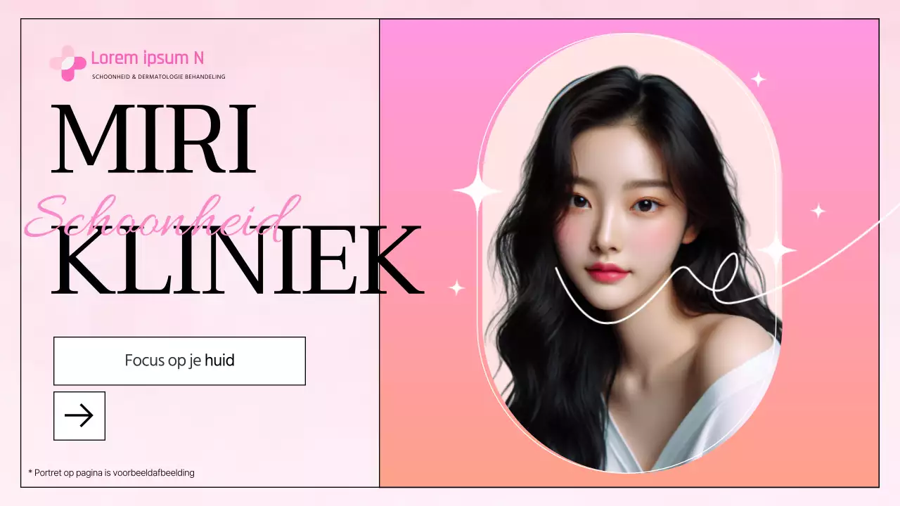 Bericht van het roze en oranje Advanced Care-ziekenhuis