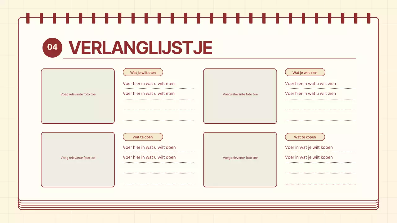 Een gezellige routebeschrijving in rood en ivoor