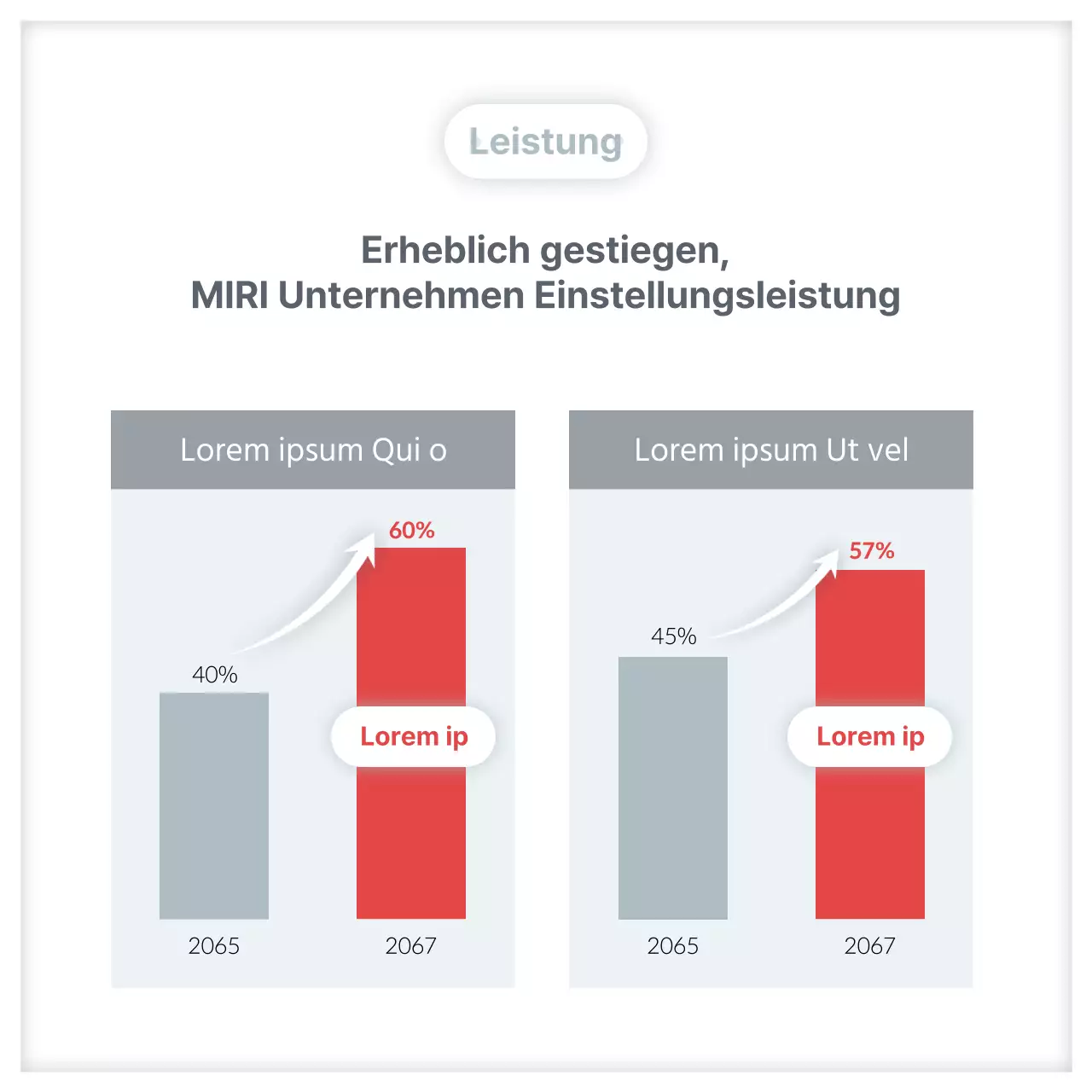 Eine einfache rote und graue Fallstudienfibel