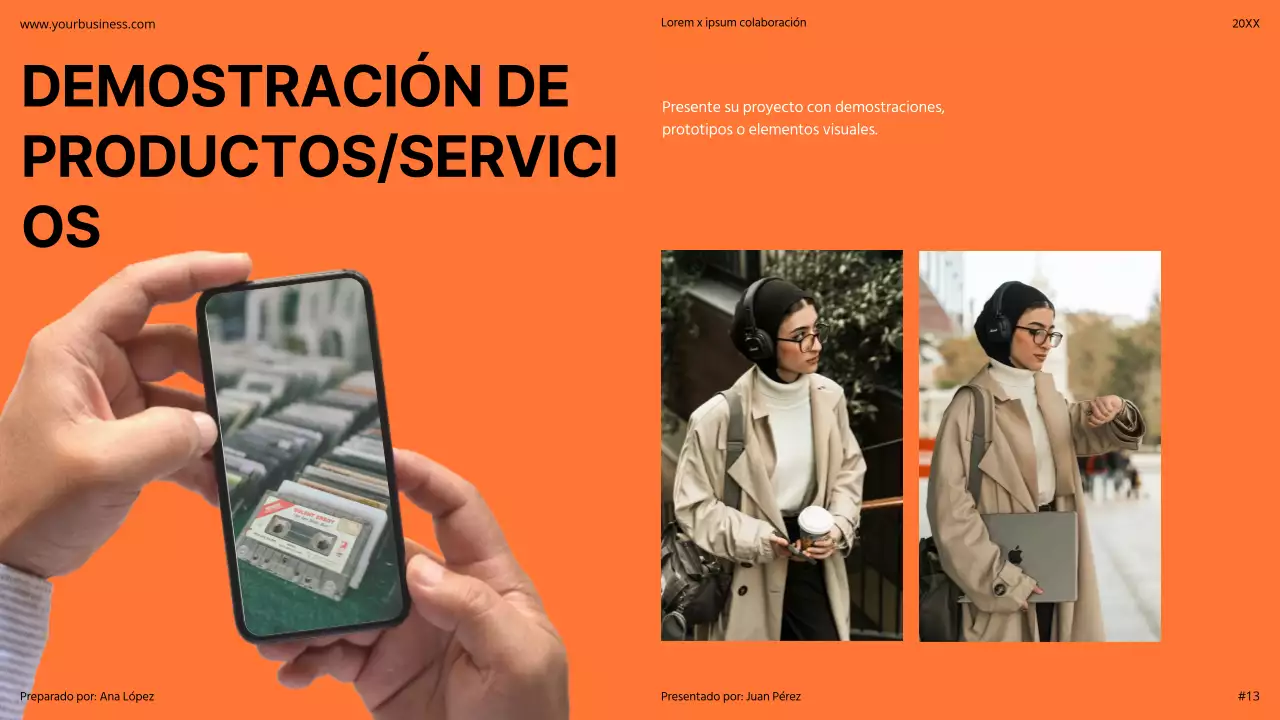 Orange Modern Minimal Bold Pitch Deck Propuesta