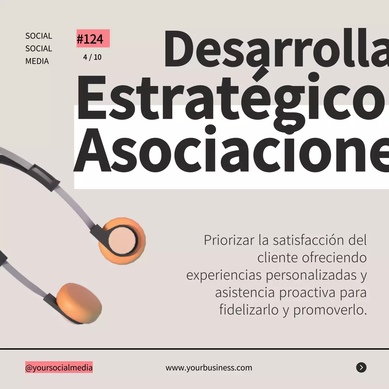 Gris Retro Negrita Estrategia Empresarial Consejos Instagram Carrusel Post