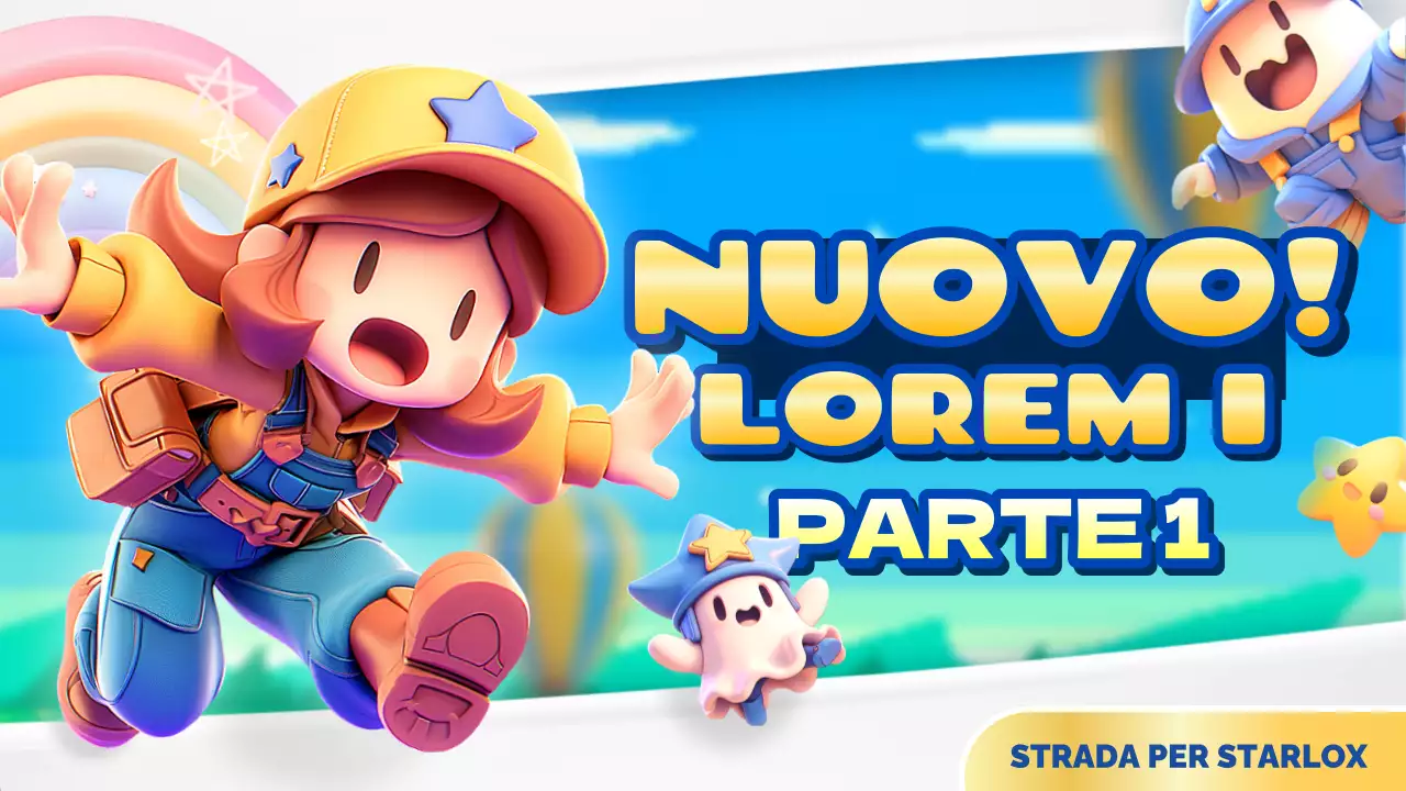 Promuovete il vostro canale di gioco con una bella combinazione di colori gialli e azzurri.