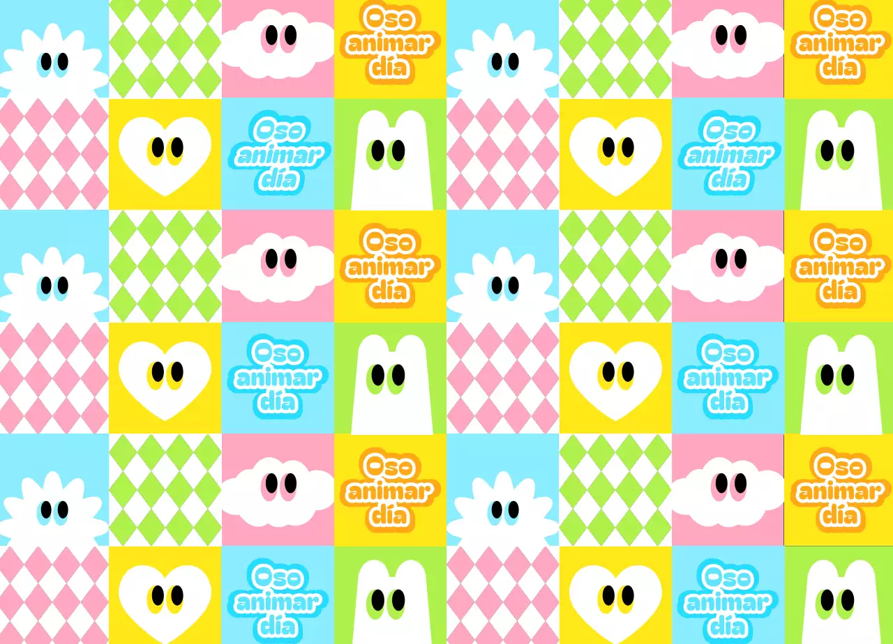 Artículos estampados con simpáticas ilustraciones en colores pastel