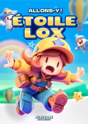 Promouvoir un joli jeu d'aventure jaune et bleu clair