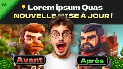 Miniature YouTube d'un jeu de fantaisie vert et noir