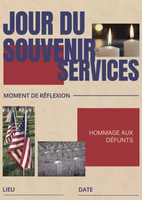 Carte d'anniversaire moderne marron et rouge