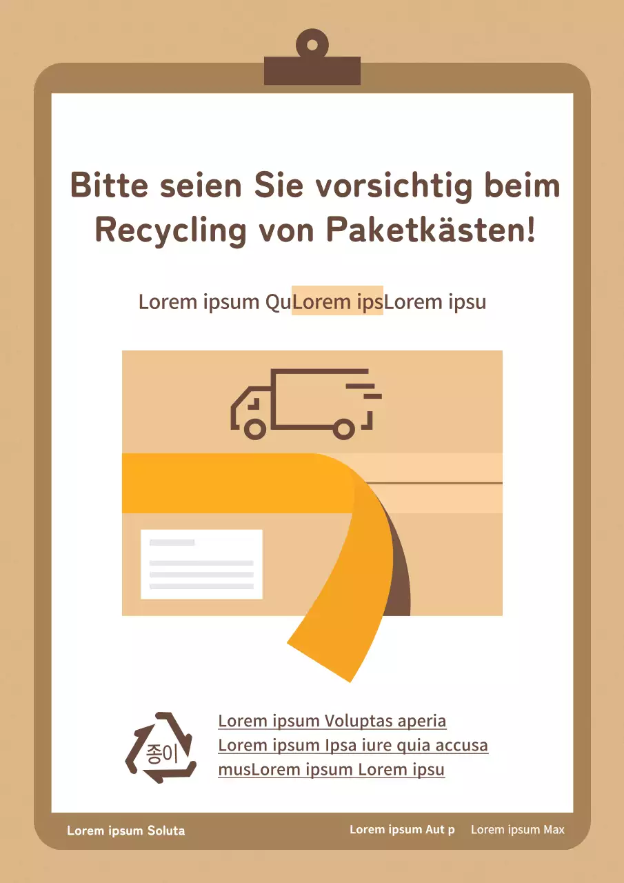 Einfache Pinnwand für die Wohnung in Braun und Beige