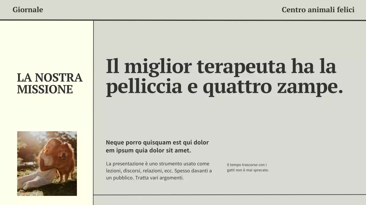 Grigio e nero Presentazione aziendale moderna e minimalista di un giornale