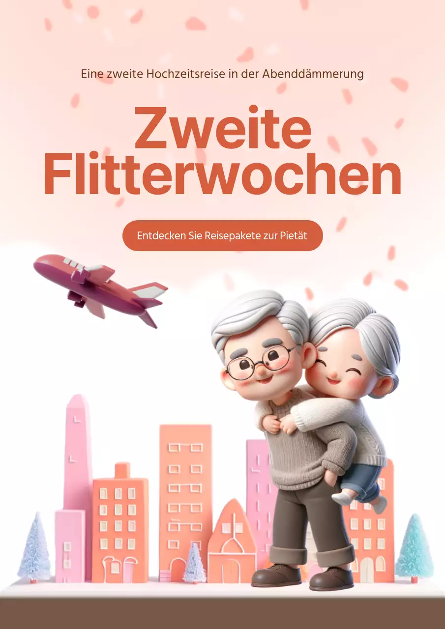 Herzerwärmendes rosa Flugblatt zur Pietät