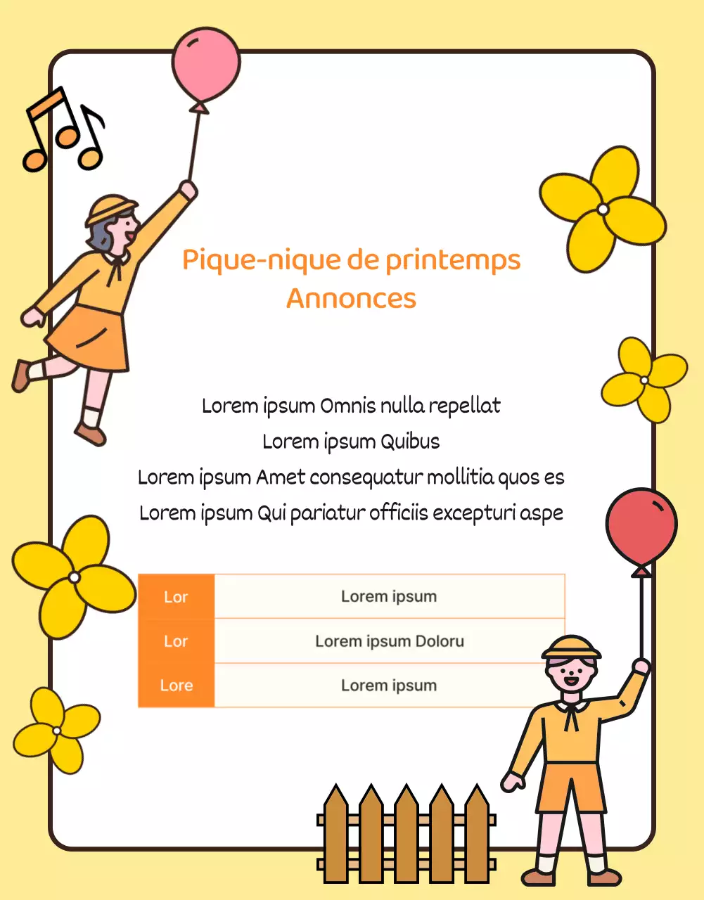 Avis aux parents pour les enseignants de maternelle roses et mignons