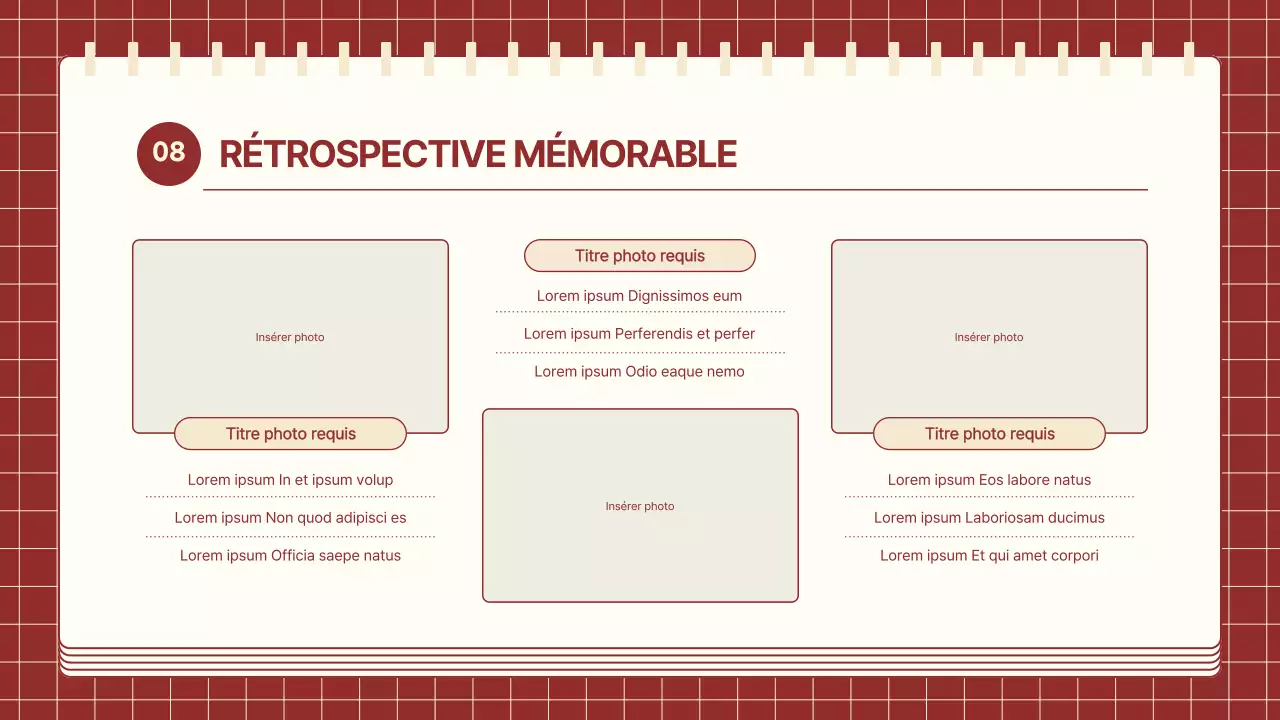 Un itinéraire douillet en rouge et ivoire