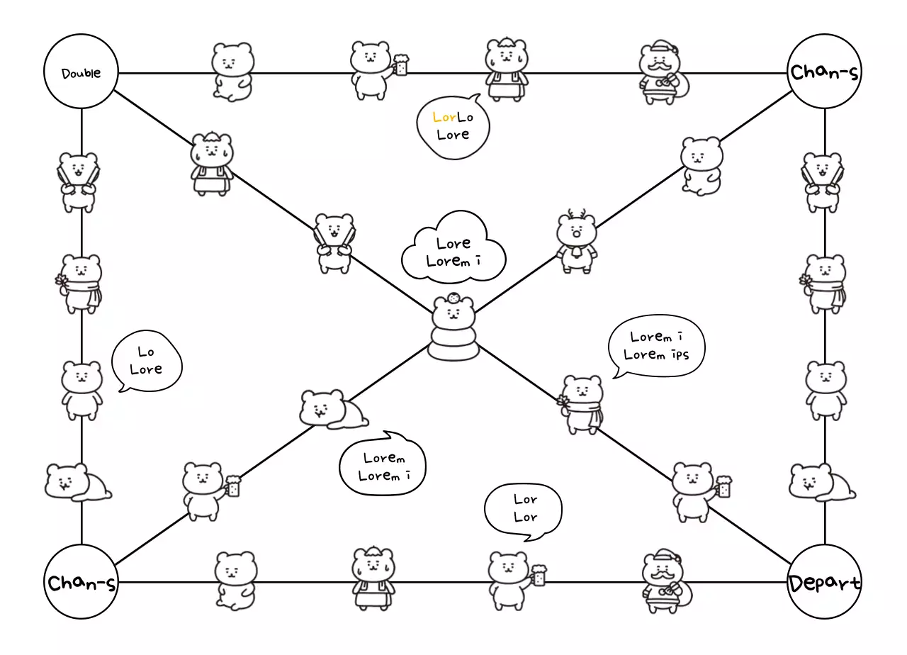 Desain boks beruang yang lucu