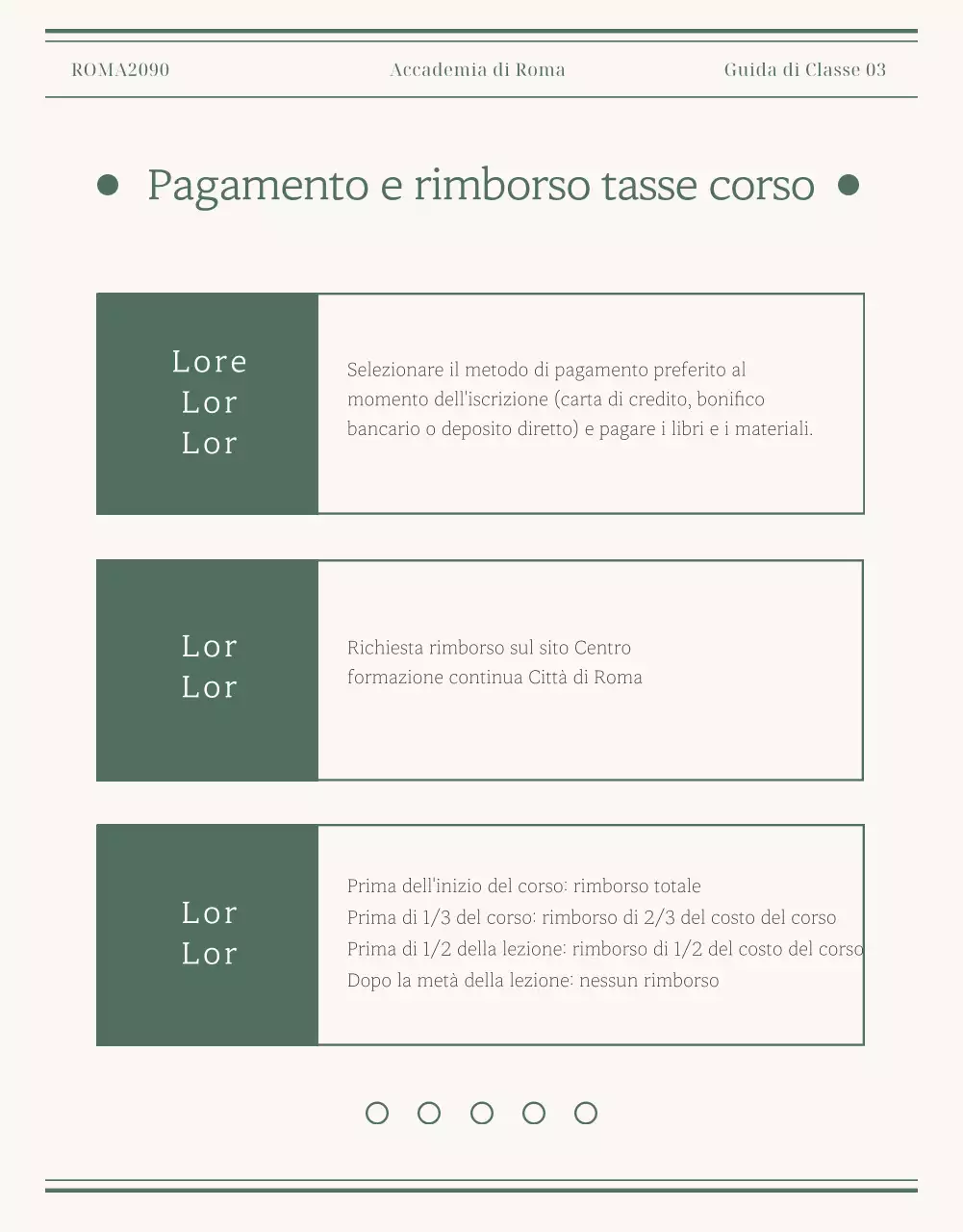 Promuovere l'edificio per l'apprendimento permanente verde e beige
