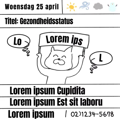 Een witte, ziekelijk uitziende advertentie voor een kliniek voor Chinese medicijnen