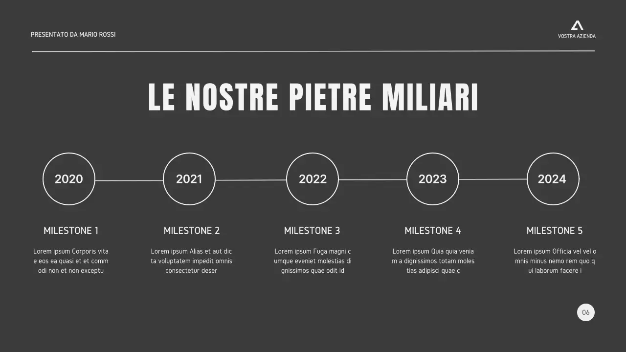 Nero Bianco Grigio Strategia aziendale minimale