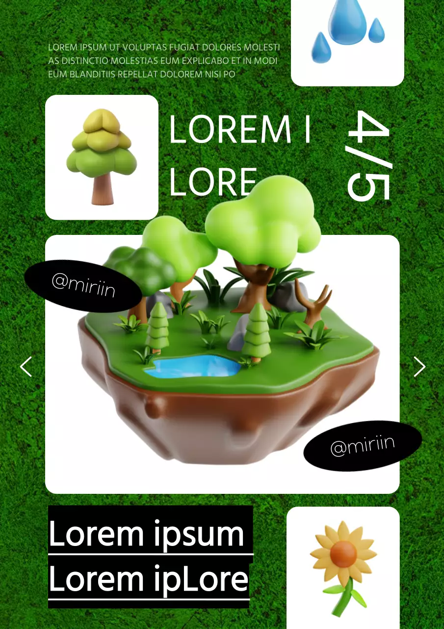 Un simpatico manifesto verde e bianco che promuove un evento per la piantumazione di alberi in occasione dell'Arbor Day