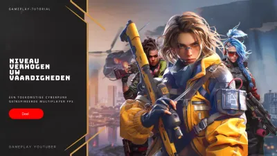 Cyberpunk video cover zilver en blauw