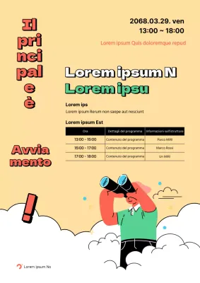 Promuovere l'imprenditorialità giovanile con il trend rosso e giallo