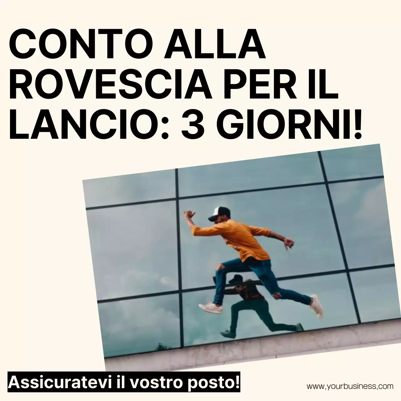 Arancione tendenza minimale forte Social Media Coach Instagram Collection Post