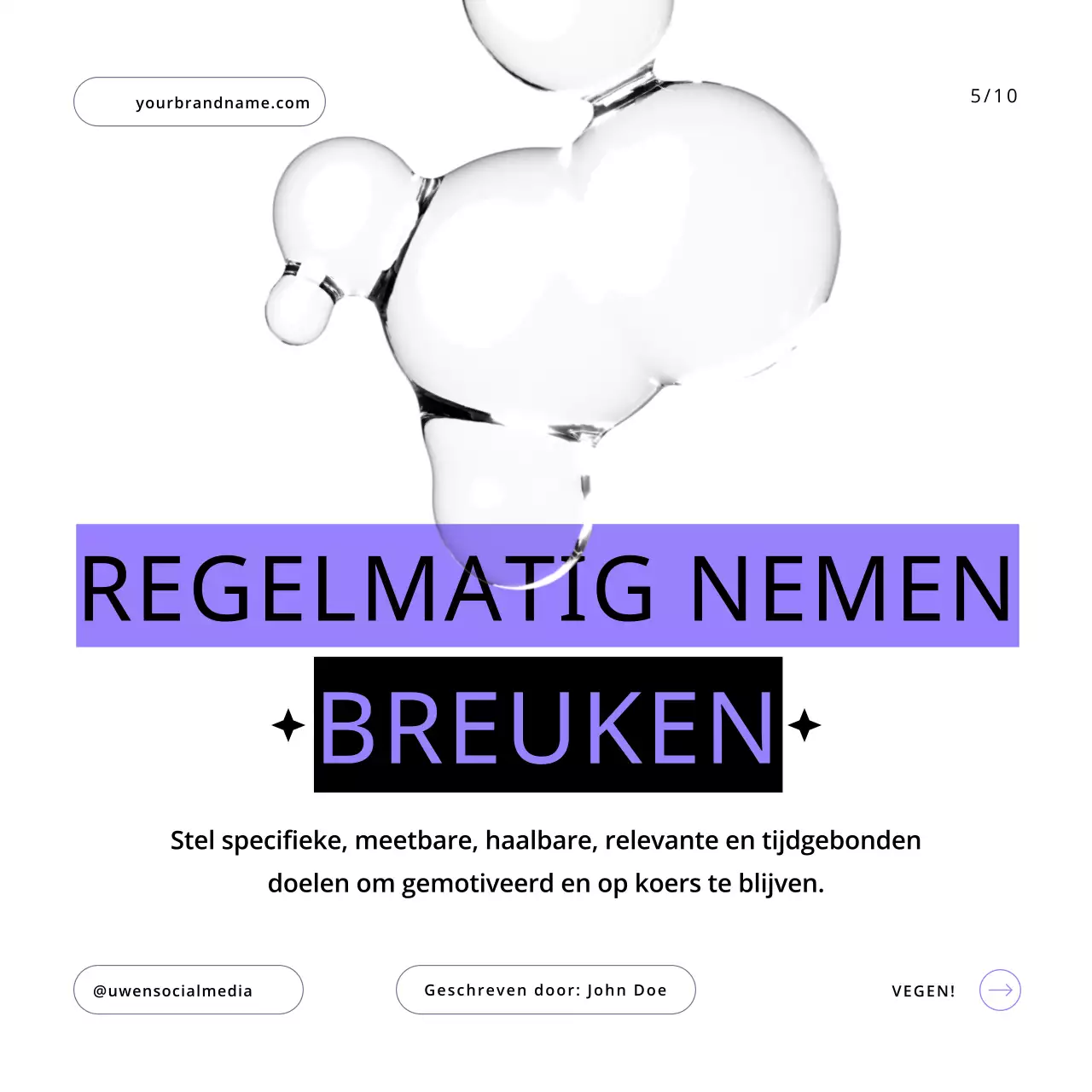 Paars en Wit Moderne Productiviteit Workflow Tips Gids