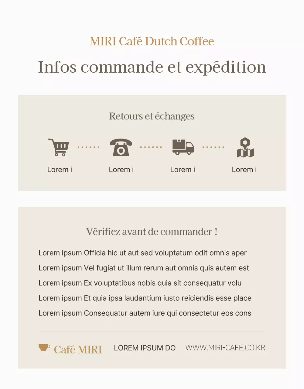 Café hollandais moderne en beige et ivoire expliqué