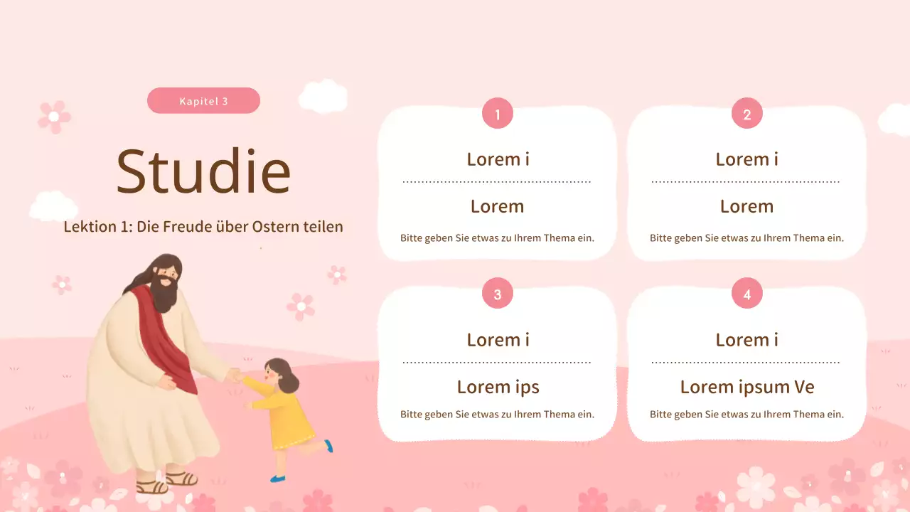 Rosa und frühlingshafte Andachtsmittel mit frühlingshaftem Einschlag