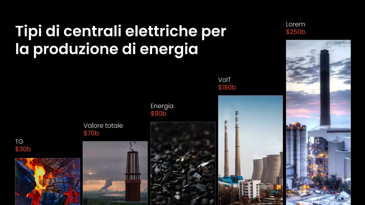 Proposta di layout aziendale moderno in bianco e nero