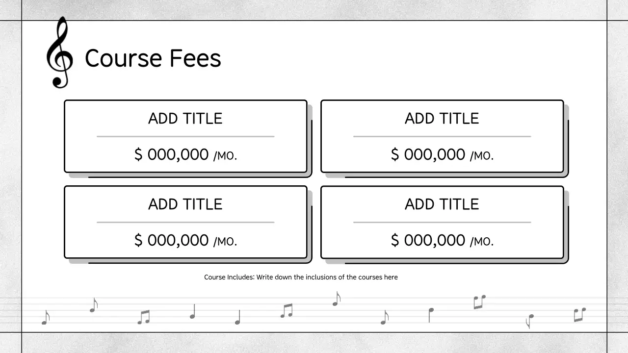 Black Minimal Music Promotion Presentation